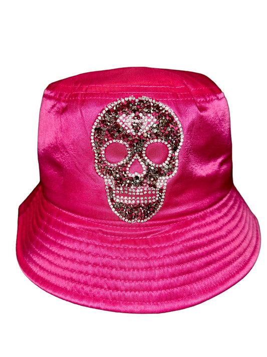 Medusa Skull Satin Bucket Hat